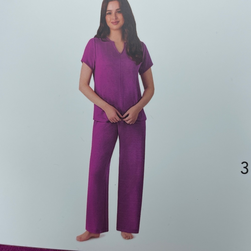 Carole Hochman Women's S Pajama Set Purple e0112